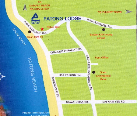 パトンロッジの地図です。