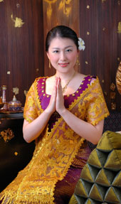 タイの民族衣装撮影